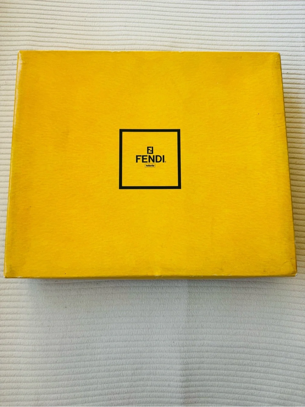 Fendi Cream & Beige Jacquard FF Logo Towel